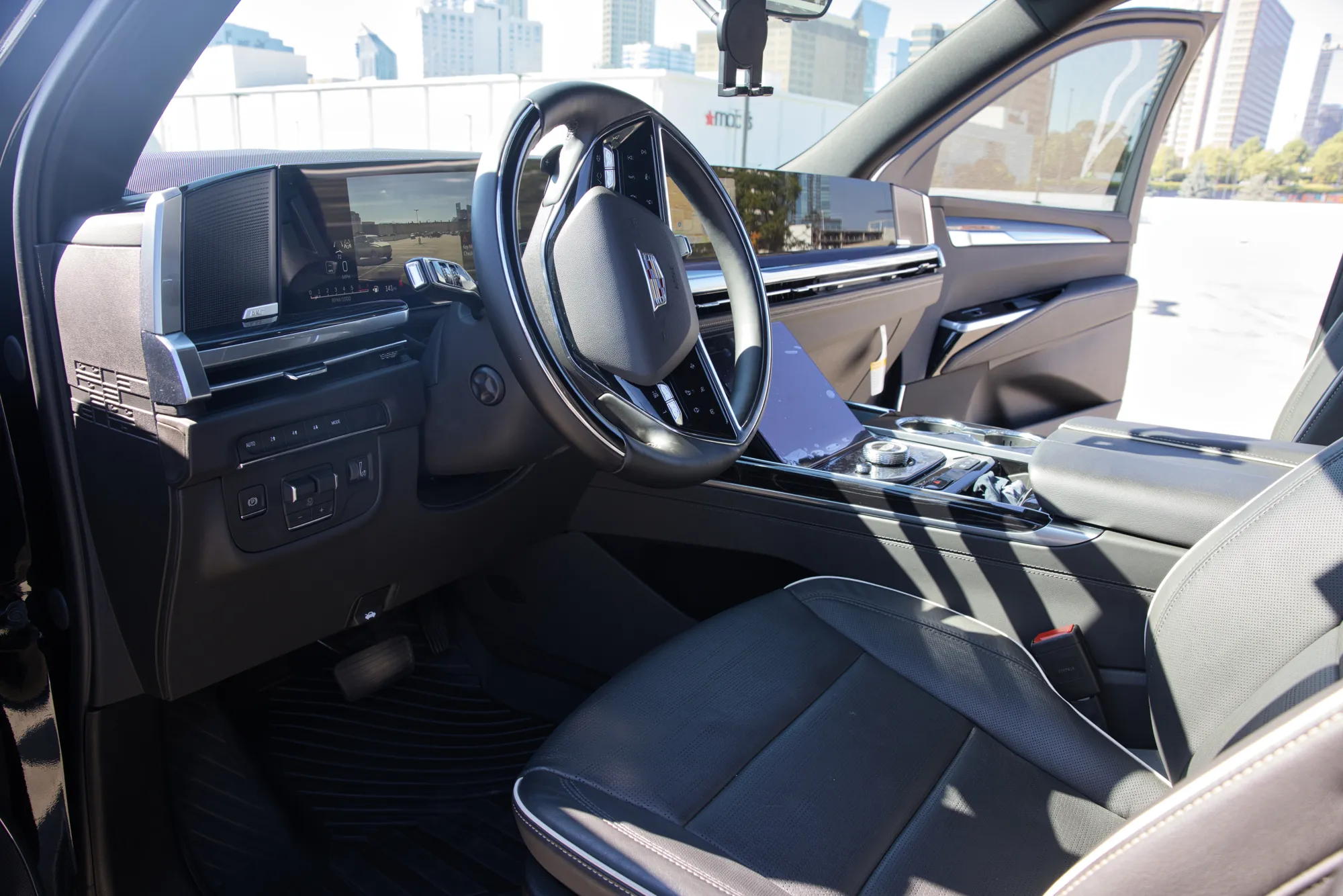 2026 Cadillac Escalade Sport ESV driver cockpit and curved display