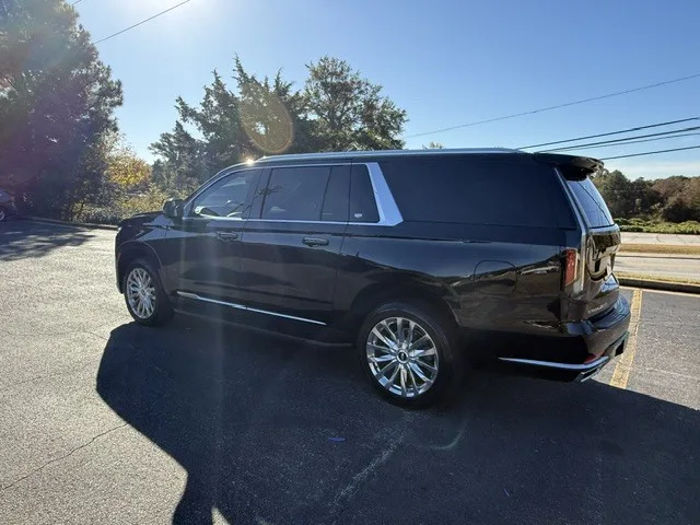 2022 Cadillac Escalade Sport ESV rear three-quarter view