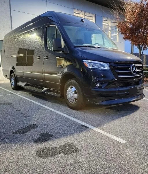 Mercedes-Benz Sprinter exterior with running boards